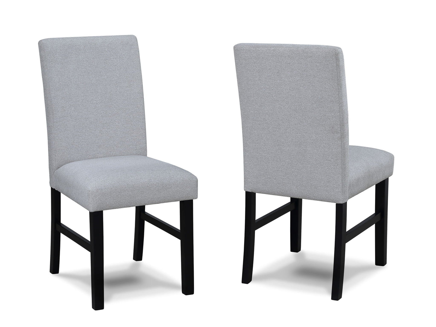 Isla - 5 Piece Dining Room Set - White / Black Crown Mark