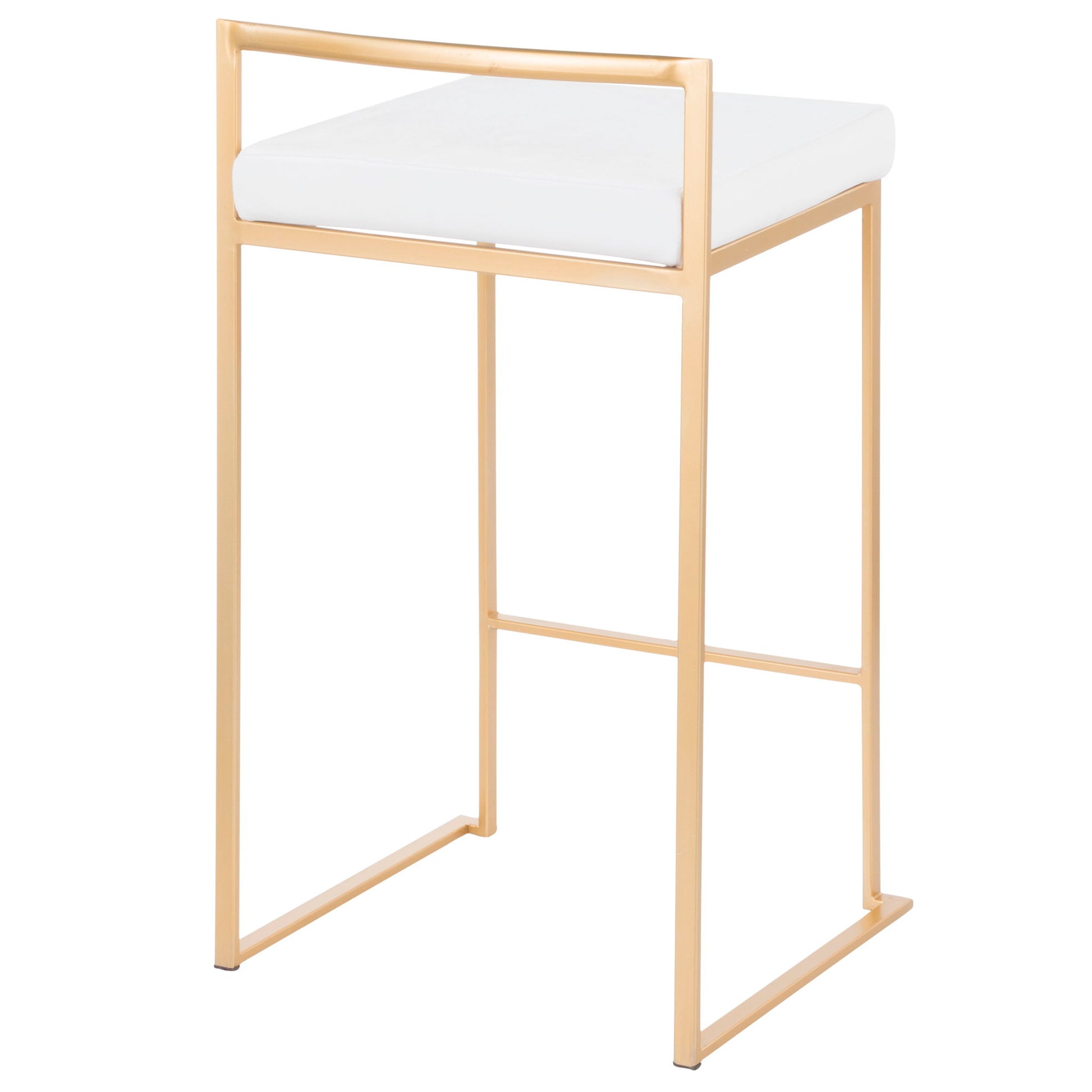 Fuji - Contemporary / Glam Design Counter Stool (Set of 2) Lumi Source