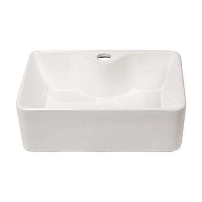 Modern Ceramic Rectangular Vessel Bathroom Sink With Sleek Design Daily Nest