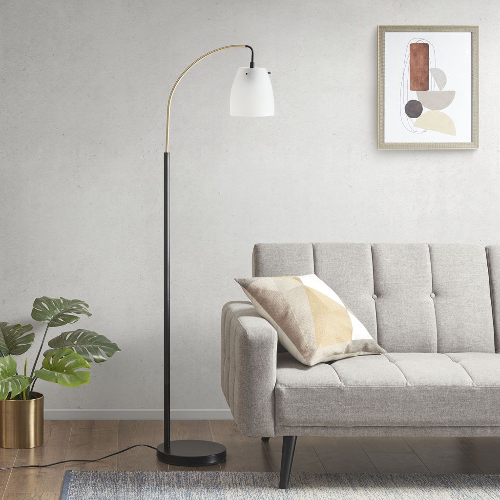 Bristol - Arched Floor Lamp - Matte Black