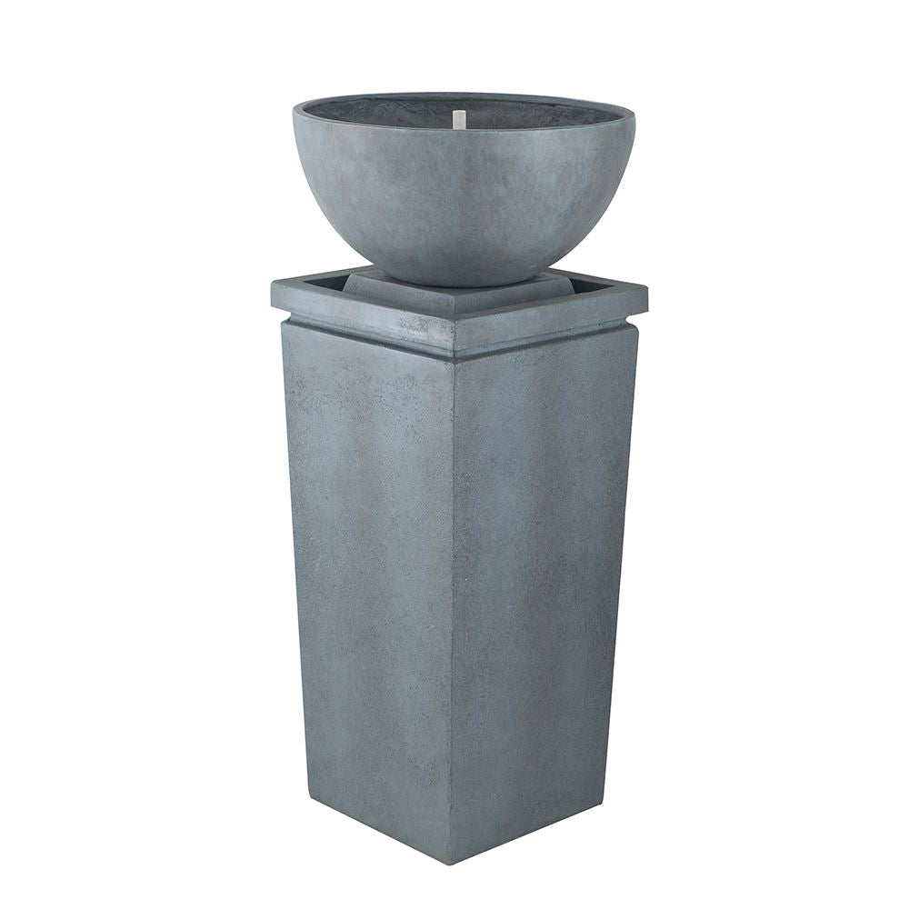 Zen Bowl Water Fountain, Outdoor Bird Feeder / Bath Fountains, Relaxing Water Feature For Garden Daily Nest