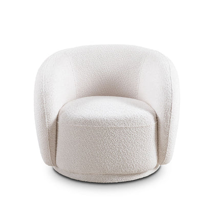 Swivel Accent Upholstered Barrel Chair Home Essentials