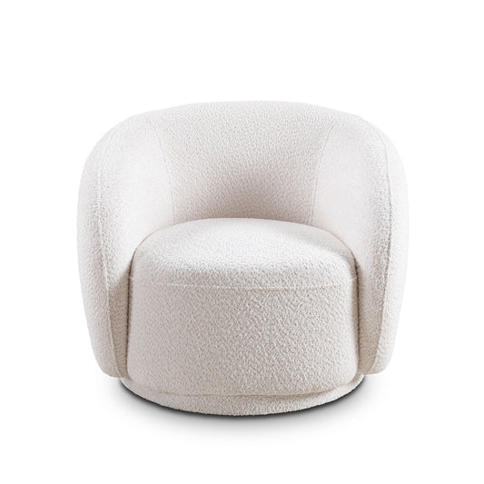 Swivel Accent Upholstered Barrel Chair Home Essentials