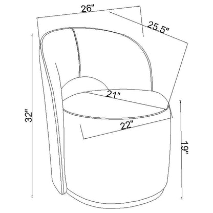 Quinto - Swivel Accent Chair Furniture Max