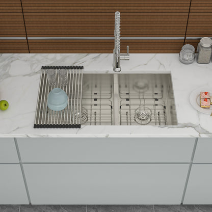 Modern Double Bowl Undermount Sink Design With 10" Deep Basins Daily Nest