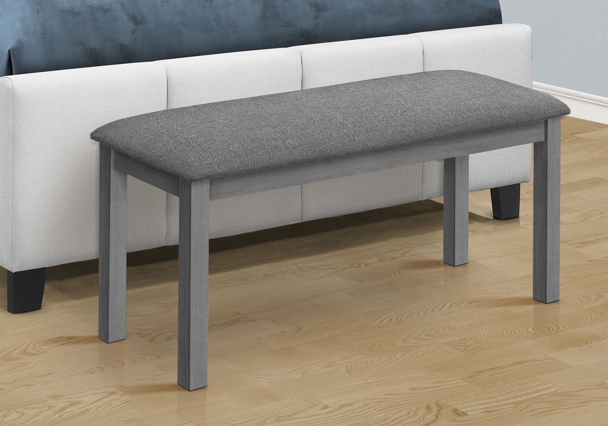 Bench, Rectangular, Upholstered, Dining Room, Entryway, Transitional 8th Street