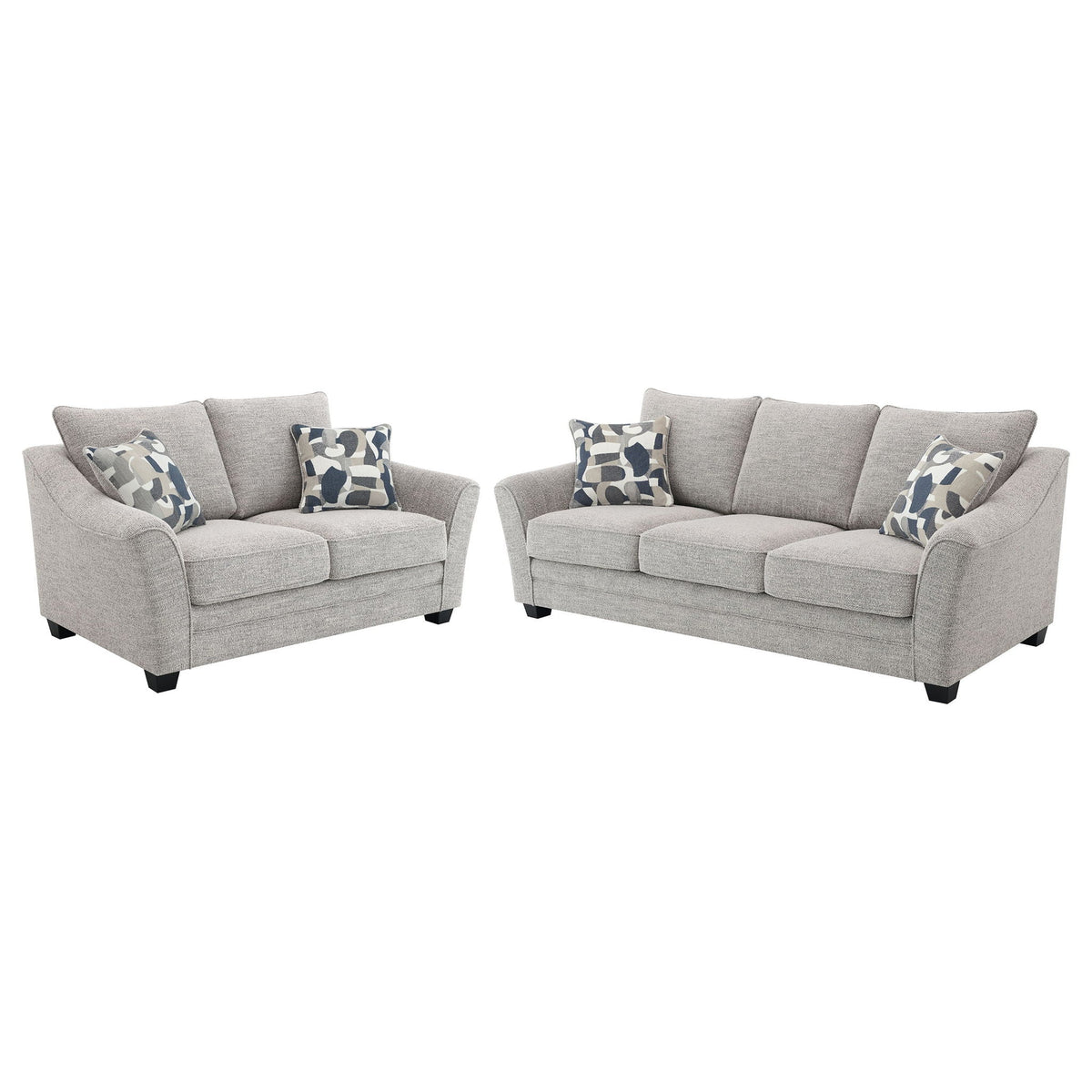 Lido - 2 Piece Sofa Set - Light Gray Furniture Max