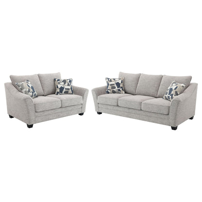 Lido - 2 Piece Sofa Set - Light Gray Furniture Max