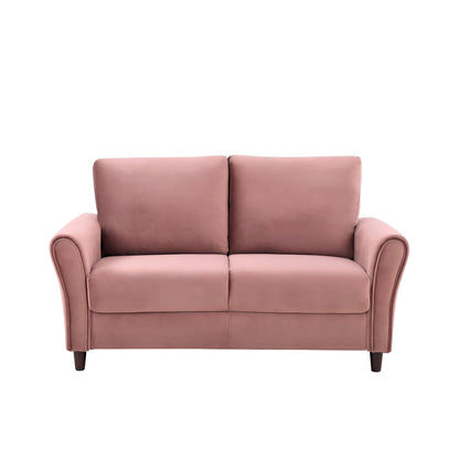 Patricia - Curved Arm Loveseat Sofa US Pride