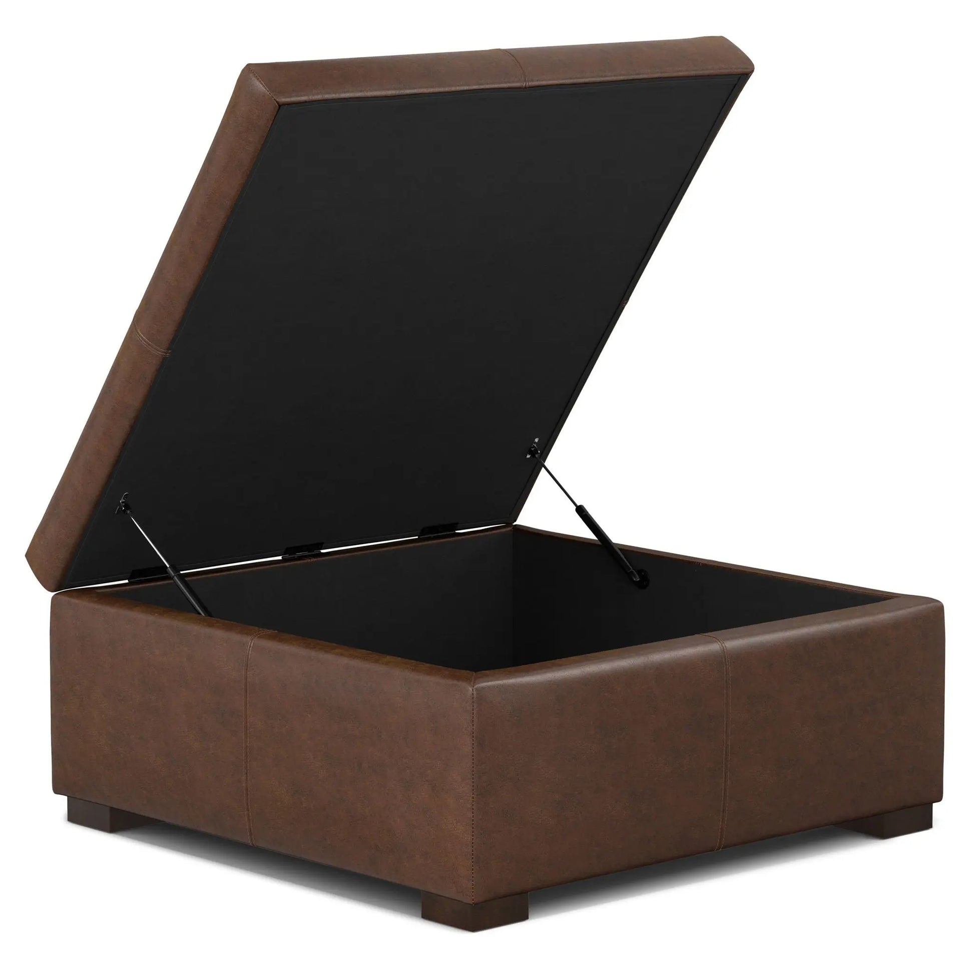 Gabbie - Coffee Table Upholstered Storage Ottoman Simpli-Home