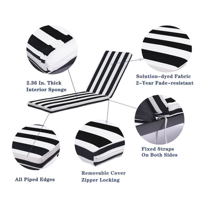 Outdoor Lounge Chair Cushion Replacement Patio Funiture Seat Cushion Chaise Lounge Cushion Home Essentials