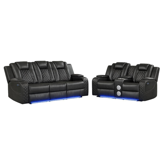 Benz - LED & Power Recliner With Adjustable Headrests And Ambient LED Lighting Matrix Furniture Group