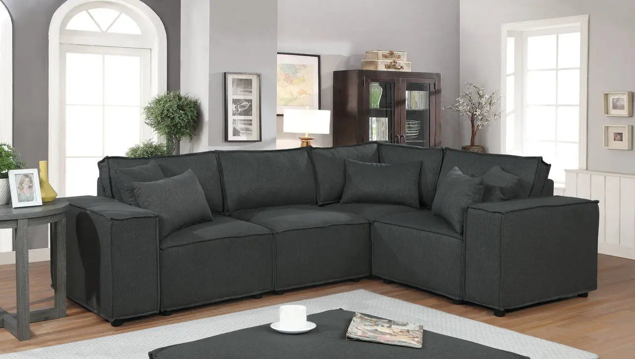 Melrose - Modular Sectional Sofa With Ottoman Lilola Home