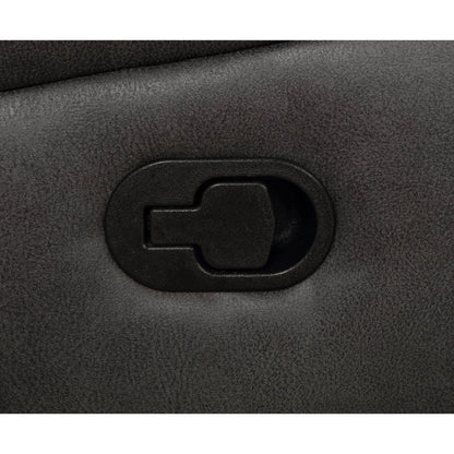 Franklin - Upholstered Padded Arm Glider Recliner - Charcoal Furniture Max