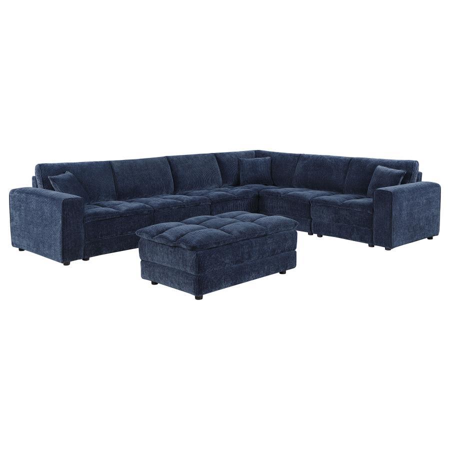 Atlantic - Upholstered Modular Sectional Sofa With Ottoman Coaster Fine Furniture