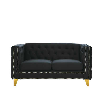 Modern Sofa With Button Tufting, Upholstered Couch For Living Room Home Essentials