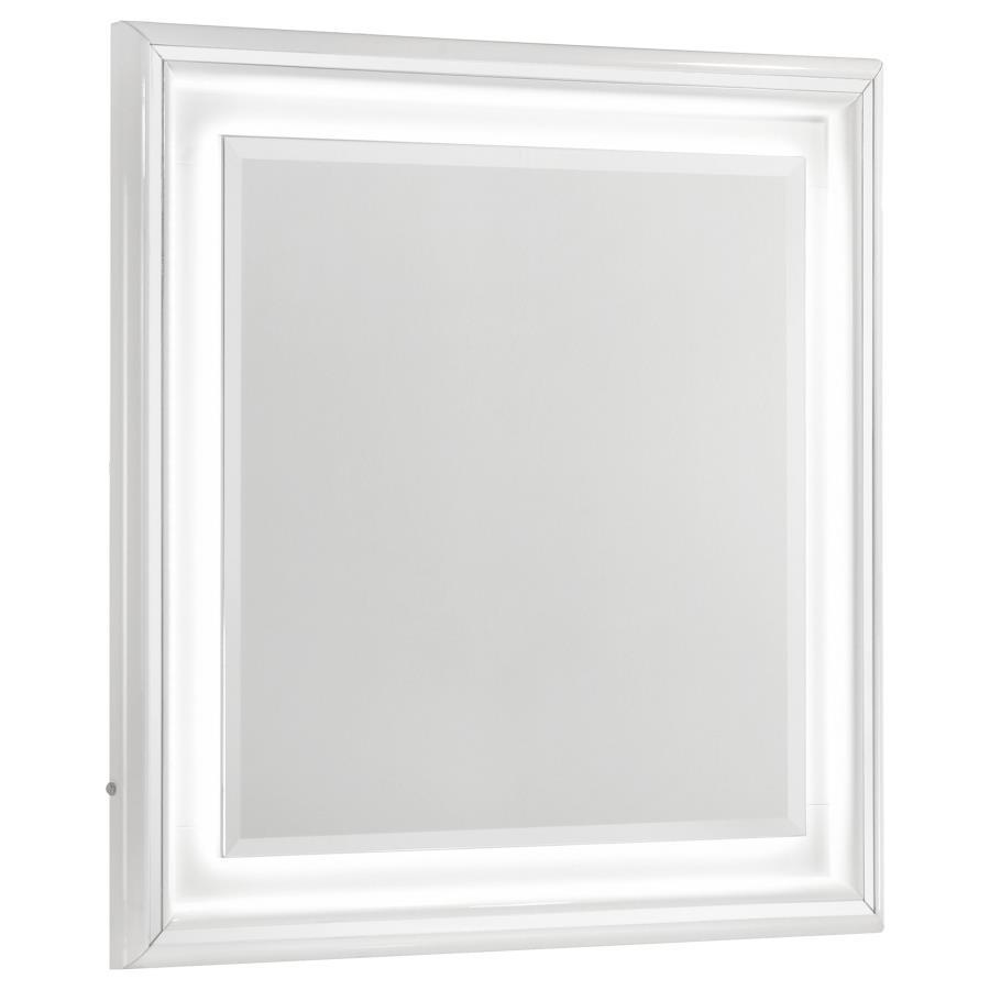 Cassia - Dresser Mirror - White High Gloss Coaster Fine Furniture