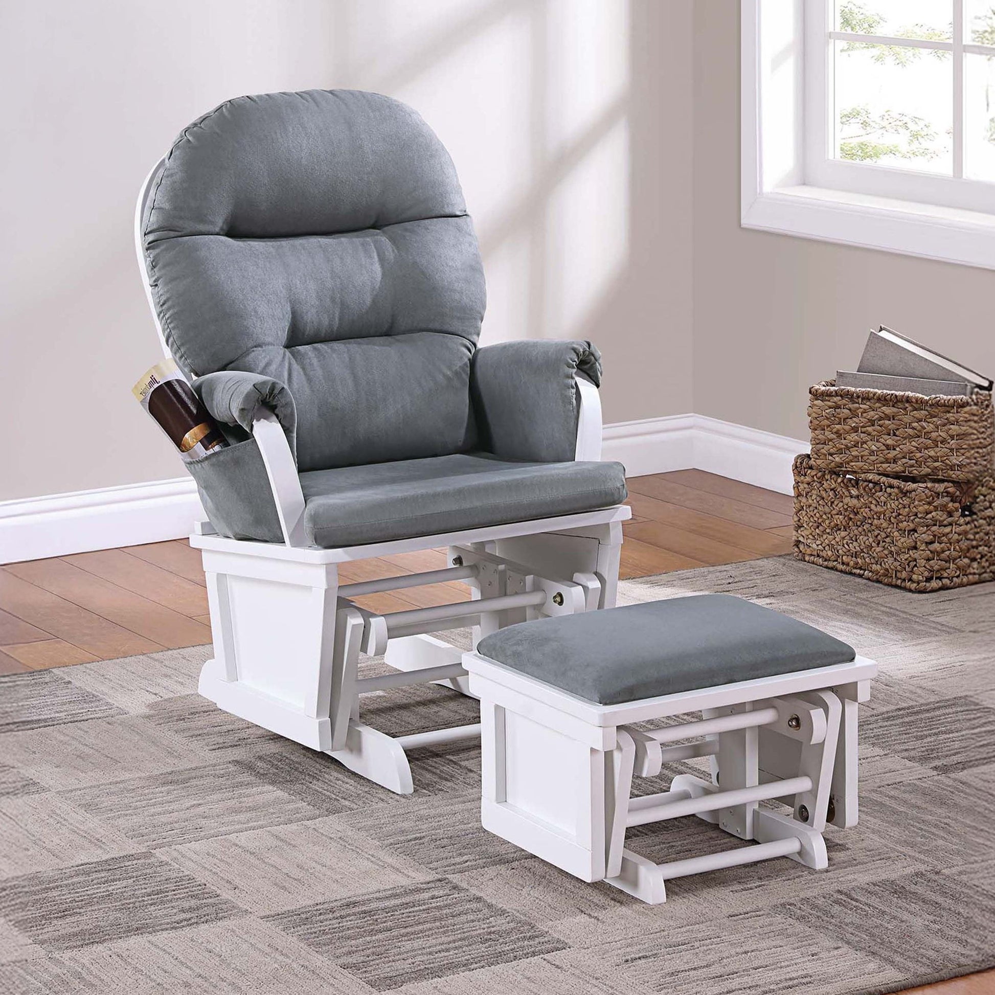 Glider Chair With Ottoman Home Essentials