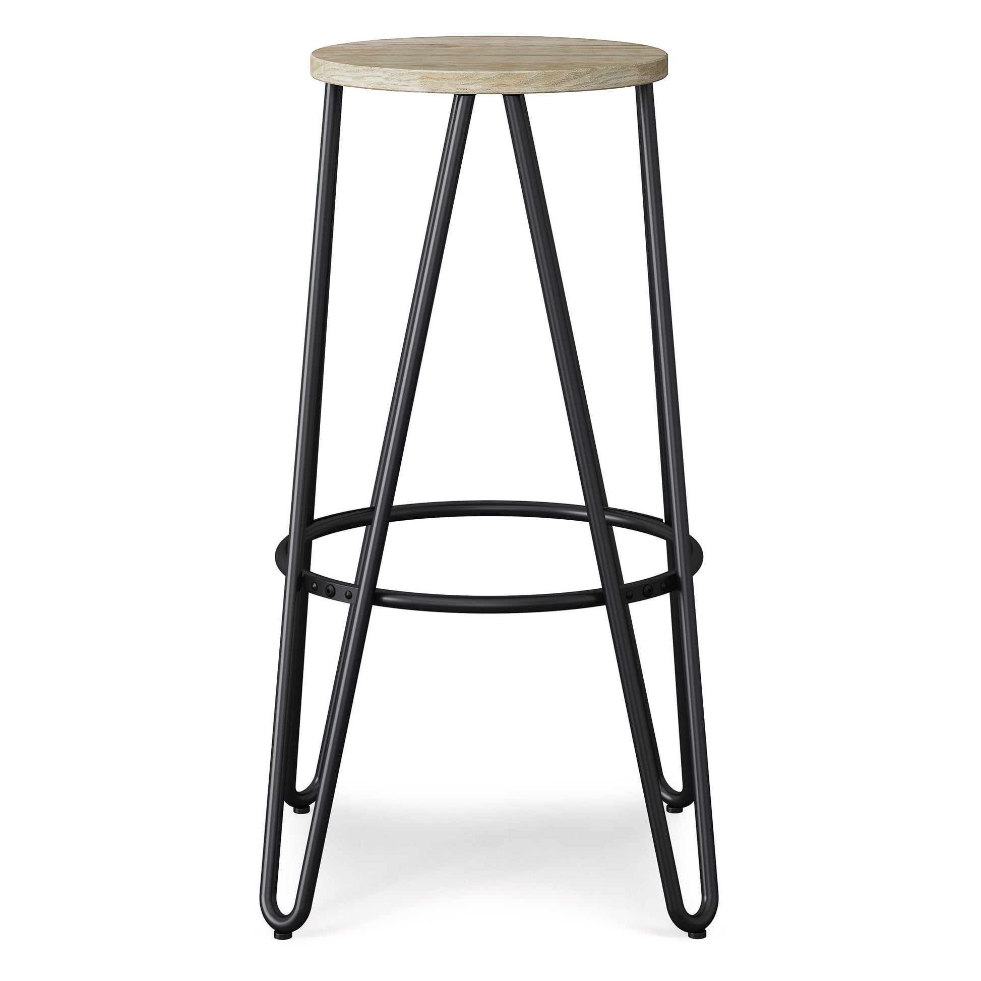 Simeon - Multifunctional Metal Stool With Wood Seat Simpli-Home