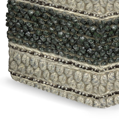 Grady - Handcrafted Square Pouf Simpli-Home