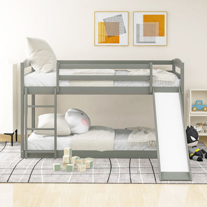 Durable Bunk Bed With Convertible Slide And Ladder Hearth and Haven