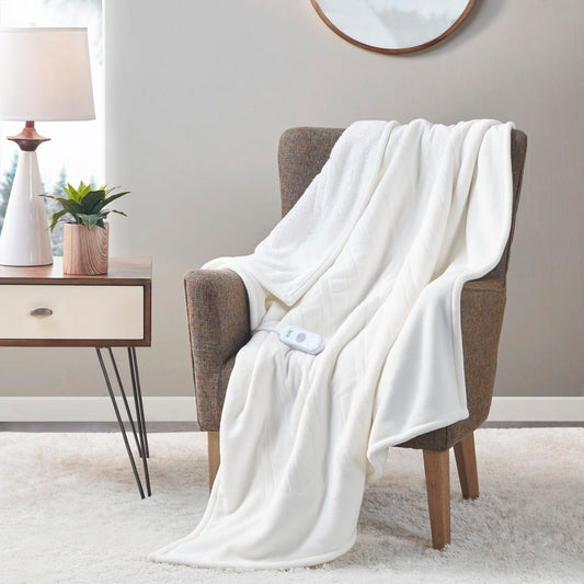 Heated Throw Extra Comfort - Ivory