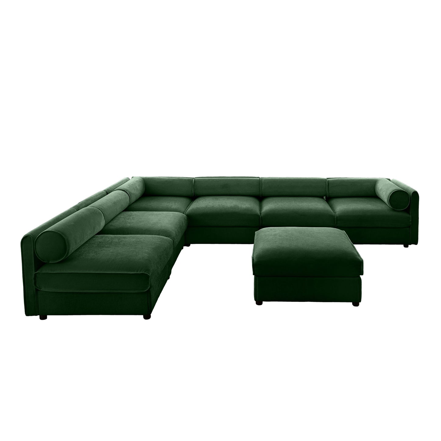 Modern Modular Sectional Sofa With Storag, Contemporary Cylindrical Design Home Essentials