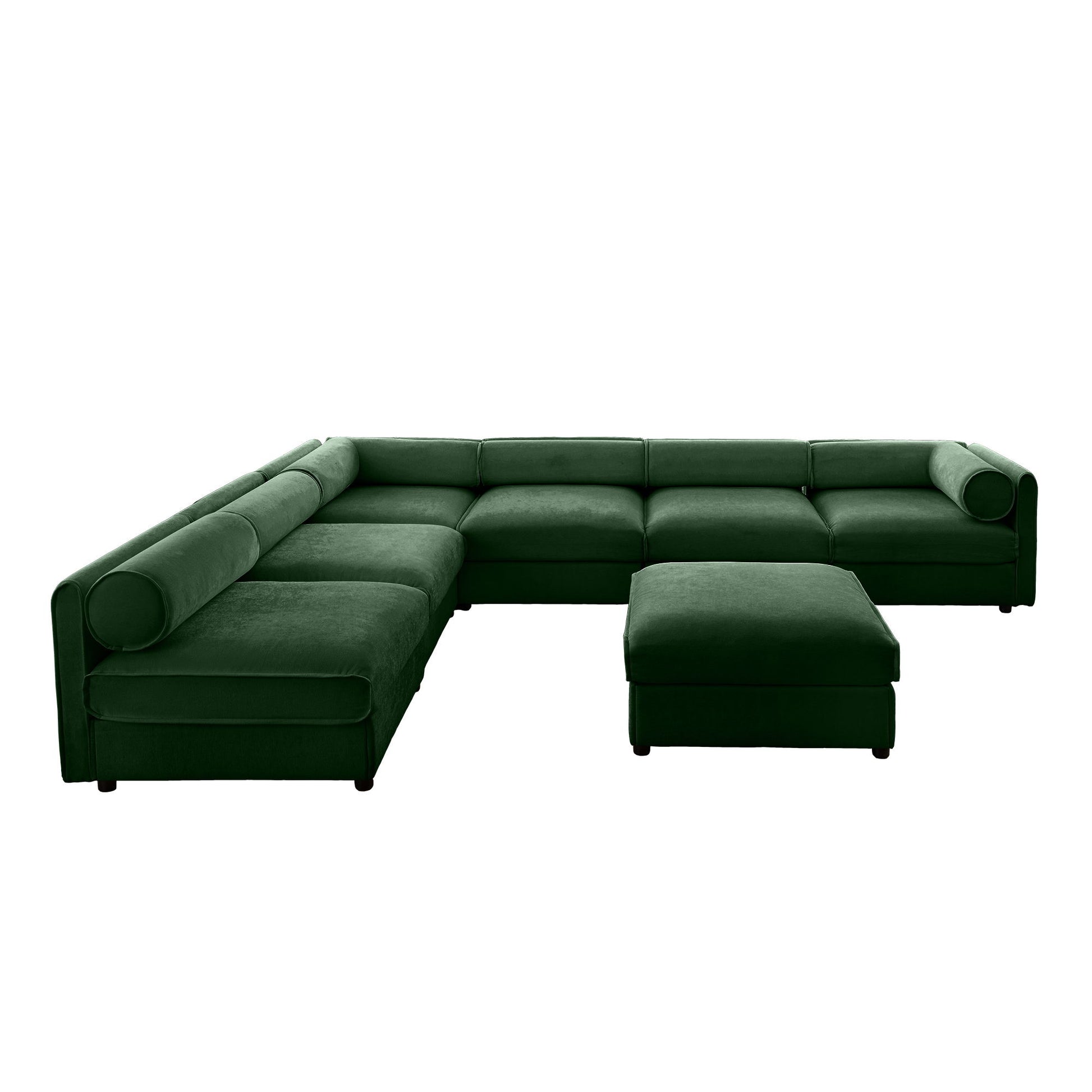 Modern Modular Sectional Sofa With Storag, Contemporary Cylindrical Design Home Essentials