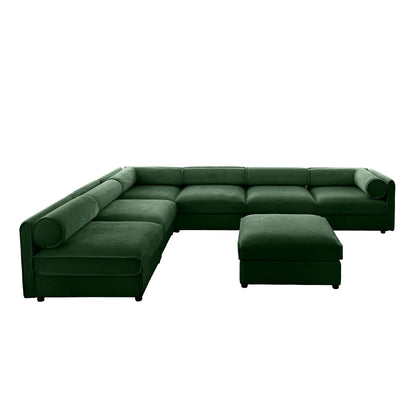 Modern Modular Sectional Sofa With Storag, Contemporary Cylindrical Design Home Essentials
