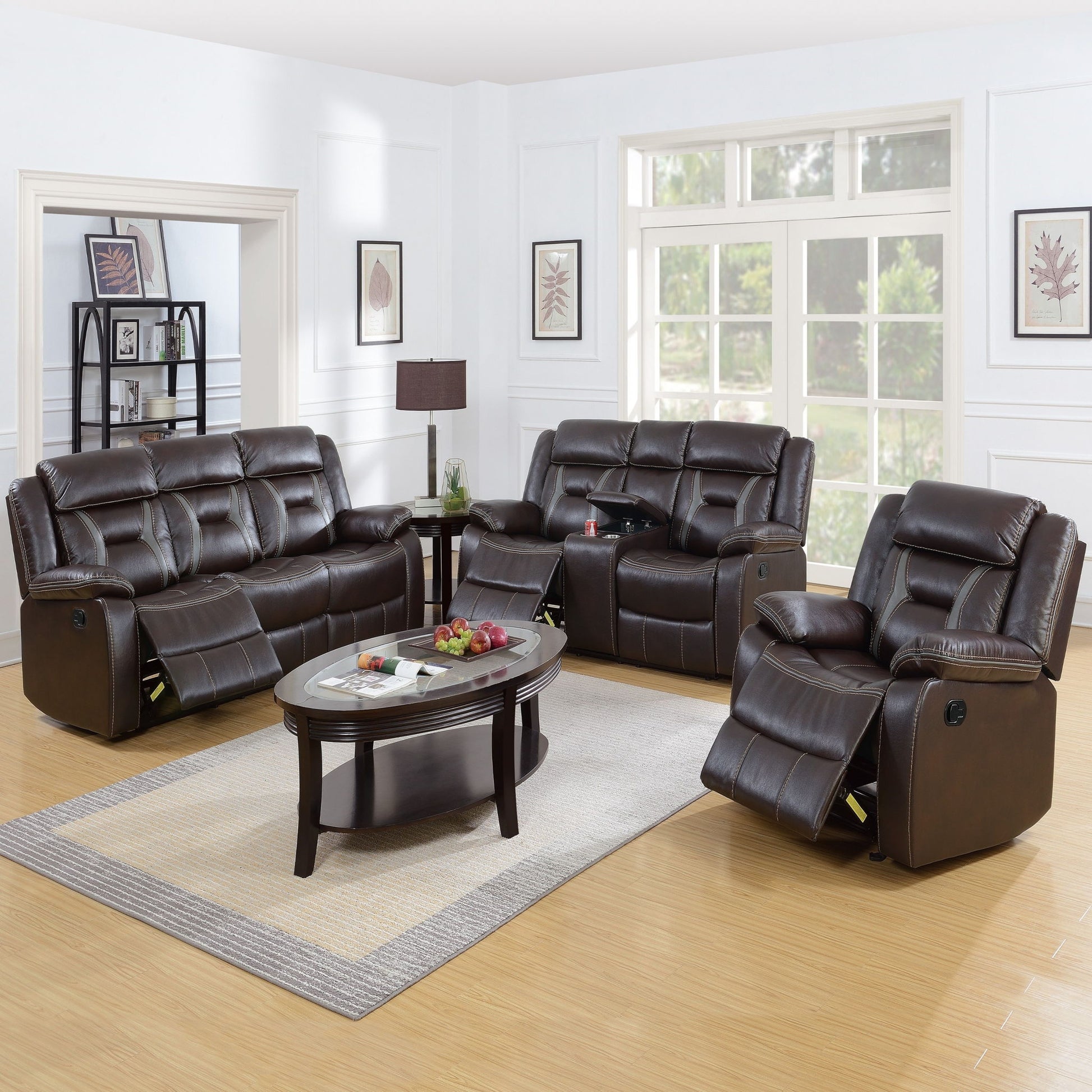 Living Room Set With Pillow Armrest And Tufted Backrest Home Essentials