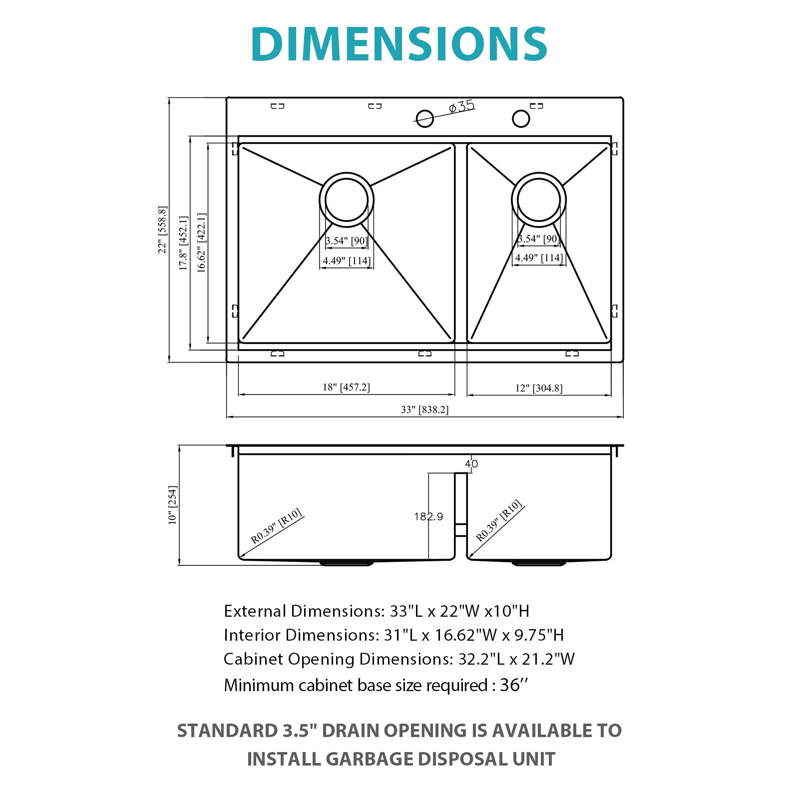 Topmount, Drop In Double Bowl Kitchen Sink Daily Nest