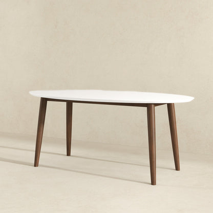 Ada - Mid-Century Modern Style Oval Dining Table Ashcroft Furniture