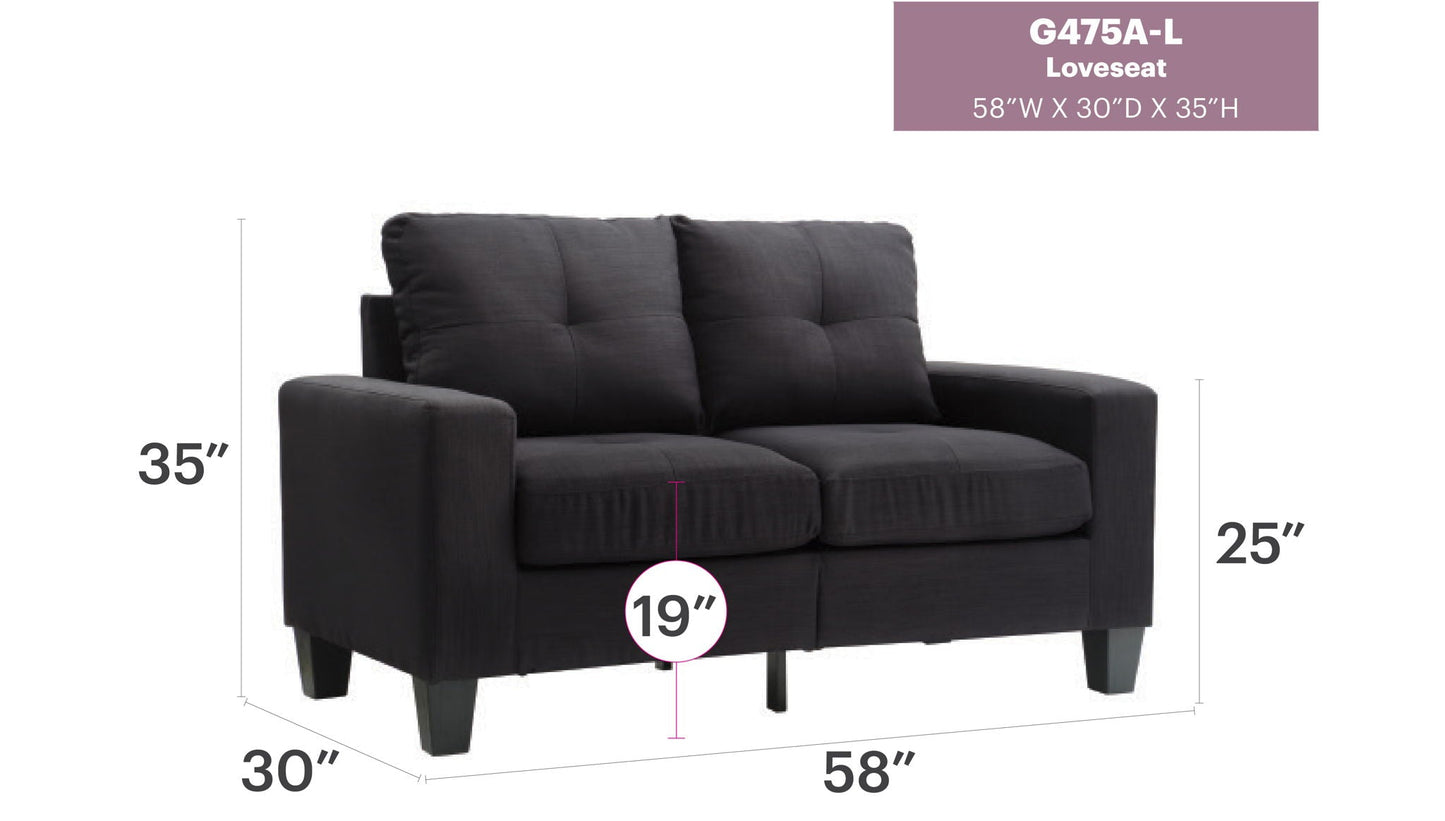 Track Arm Loveseat For Cozy Spaces Glory Furniture