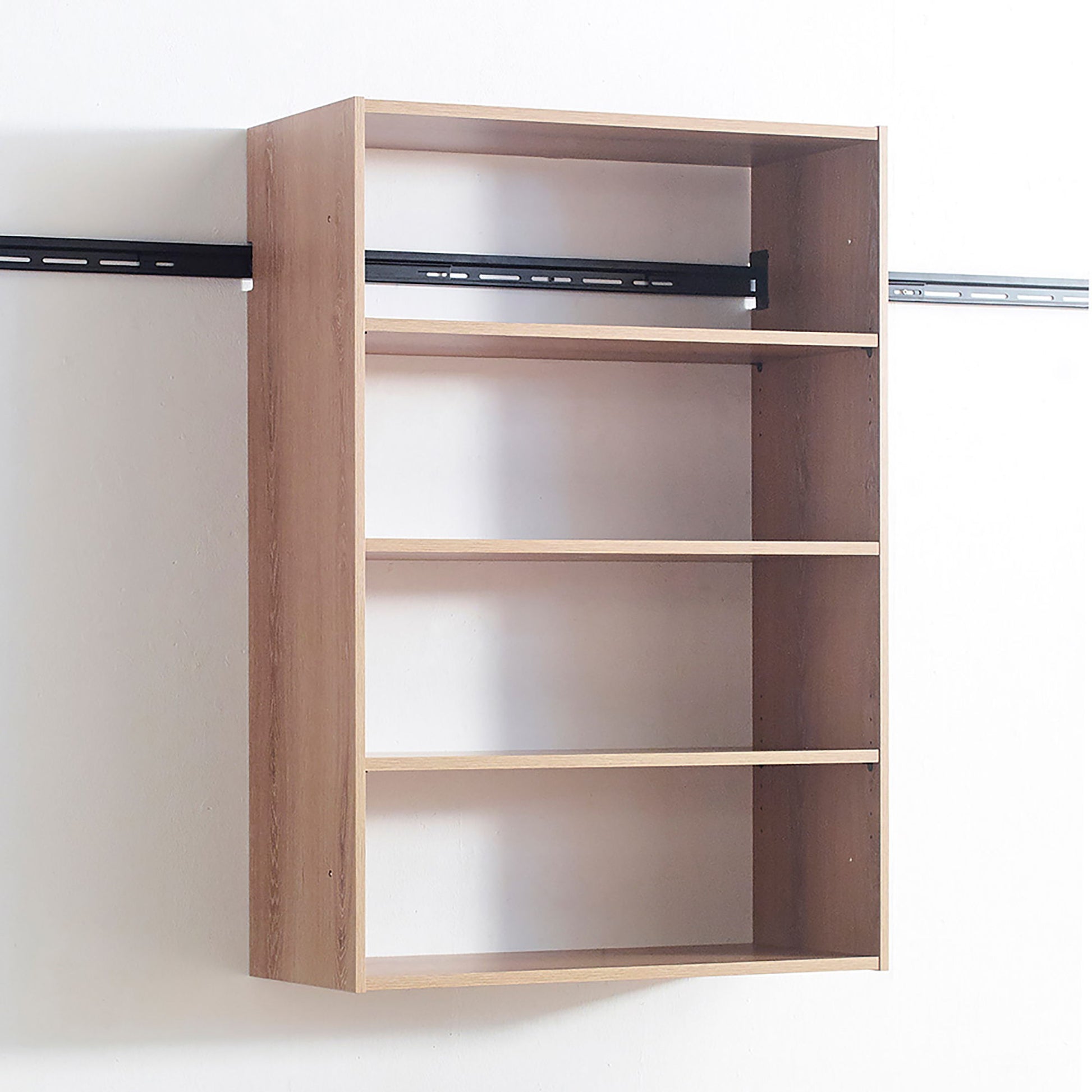 Devi - Wall Mounted Wood Closet System With Modular Design And Ample Storage Daily Nest