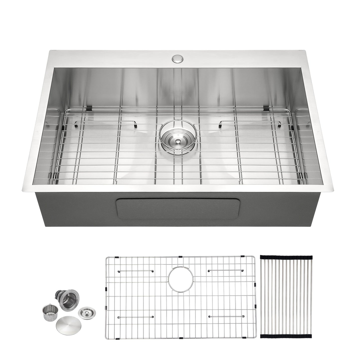 Stainless Steel Drop In Kitchen Sink, Topmount Daily Nest