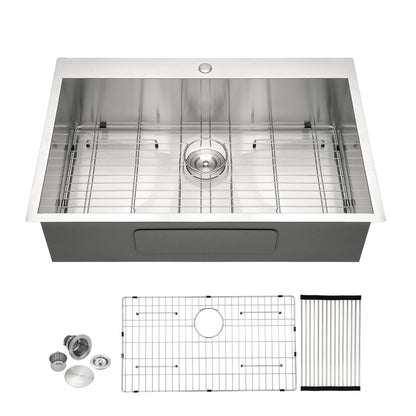 Stainless Steel Drop In Kitchen Sink, Topmount Daily Nest