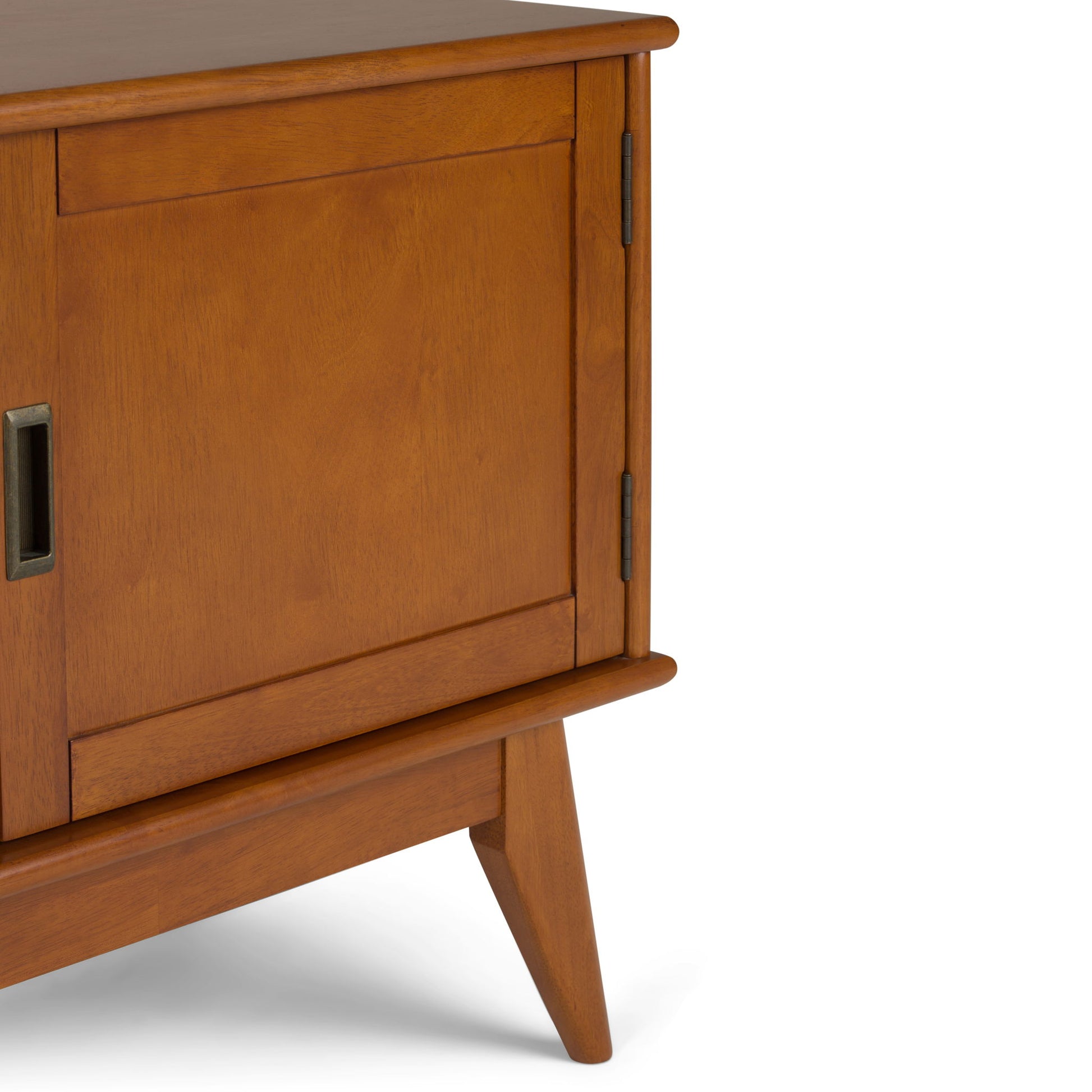 Draper - Handcrafted Mid Century Low TV Media Stand Simpli-Home
