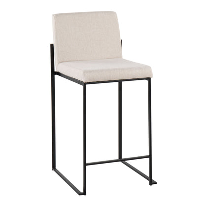 Fuji - Contemporary Modern Elegance, High Back Counter Stool Lumi Source