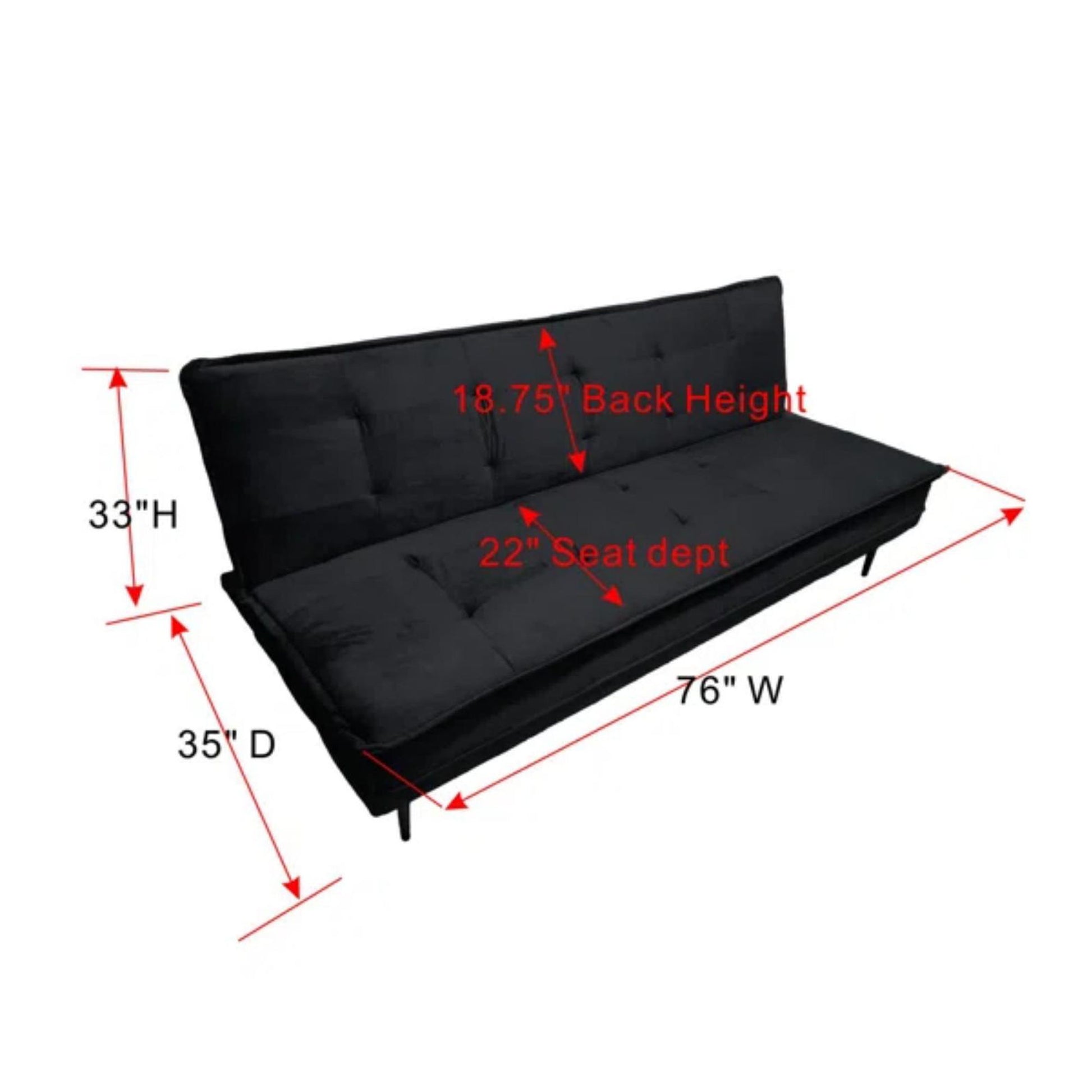 Gyuri - Upholstered Sofa - Black Home Essentials