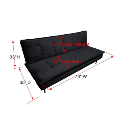 Gyuri - Upholstered Sofa - Black Home Essentials