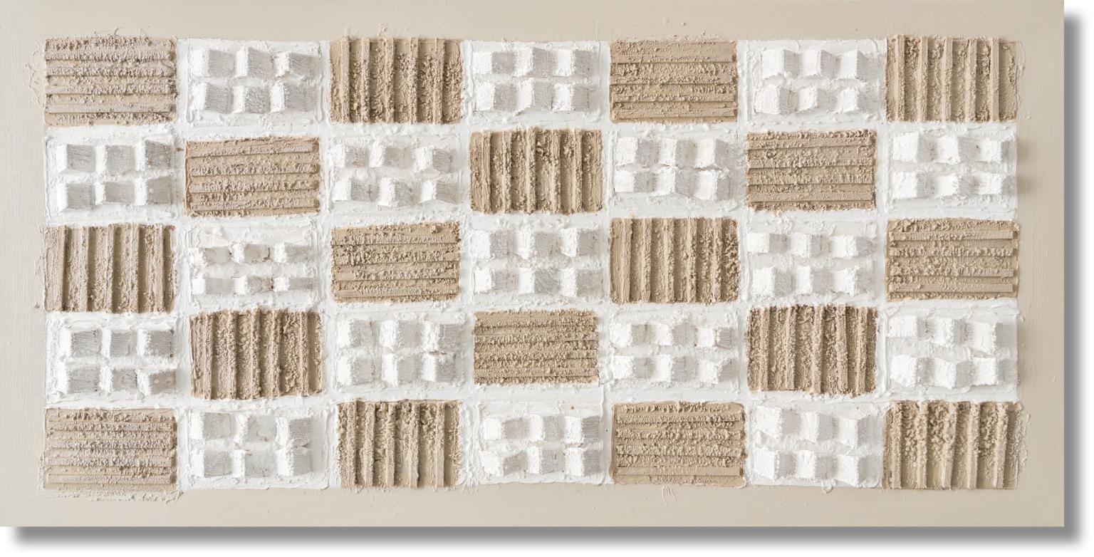Textured Sandstone Matrix - 28" x 55" Framed Wall Art Classy Art