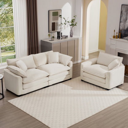 Elegant Oversized Sectional Sofa Set With Deep Seats And Flexible Layout Home Essentials