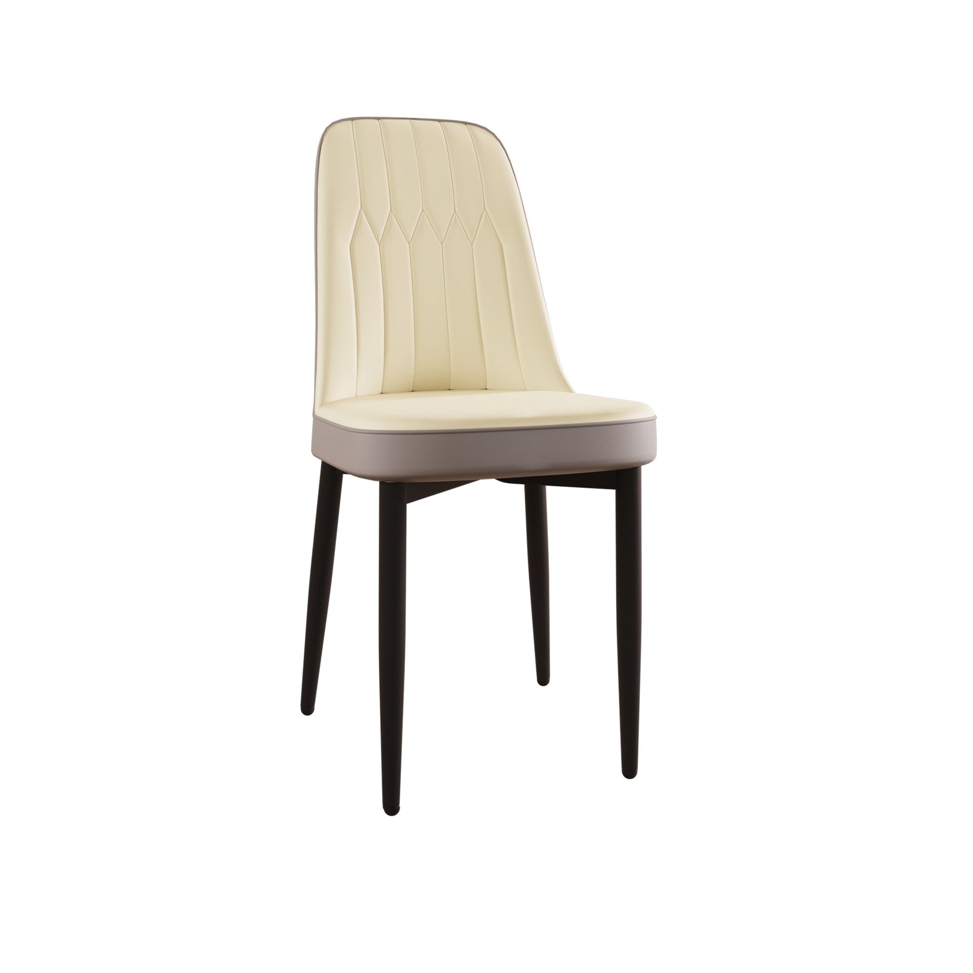 Modern Dining Chair With Cushions And Metal Legs Home Essentials