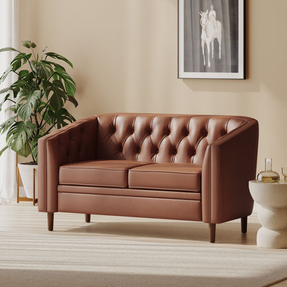 Sophisticated Loveseat With Diamond Stitched Detailing Noble House