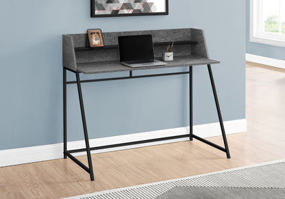 Computer Desk For Home Office, Laptop, Storage Shelves, Marble Look Contemporary & Modern 8th Street