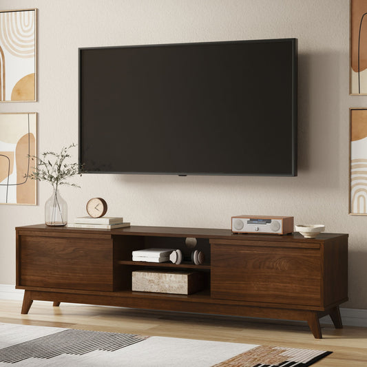 Lennon - Handcrafted Low TV Stand Simpli-Home