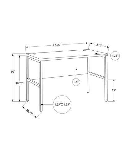 Computer Desk, Home Office, Commercial Grade, Contemporary & Modern 8th Street