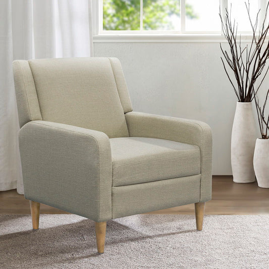 Juno - Upholstered Accent Armchair - Taupe