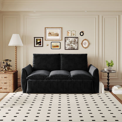 Pull Out Sofa Bed, 3 Seat Convertible Sleeper Sofa With 2 In 1 Pillow And Blanket Set Home Essentials