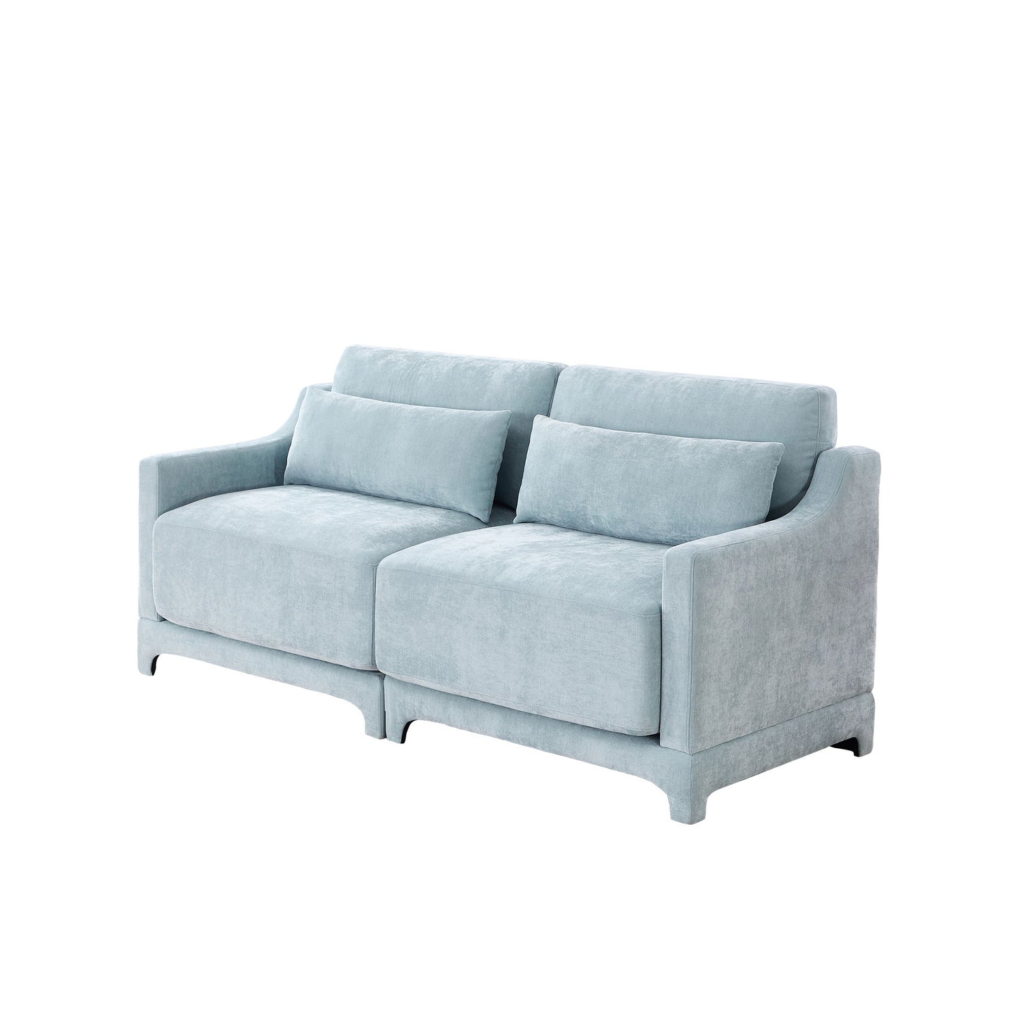 Elegant Sofa With Ergonomic Design And Lumbar Pillows Home Essentials
